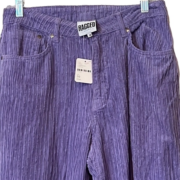 FREE PEOPLE RAGGED JEANS *Rare* Corduroy Pants In Purple Size 10/30 ✨NWT✨ - Picture 4 of 8